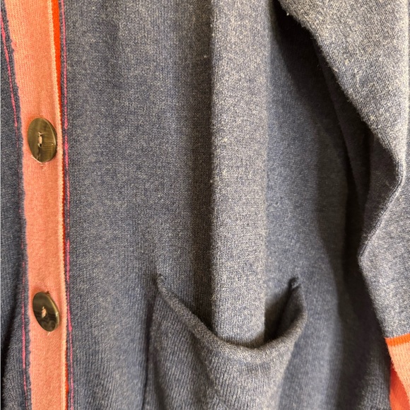 Colorful Colorblock Women's Cardigan Sweater striped playful - Picture 3 of 5